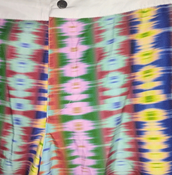 NWT MR. TURK Retro Ikat Multicolor Men's Swim Bathing Trunks Shorts 34 - Picture 3 of 7
